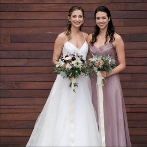 BHLDN Brigitte Bridesmaid Dress in Violet Grey